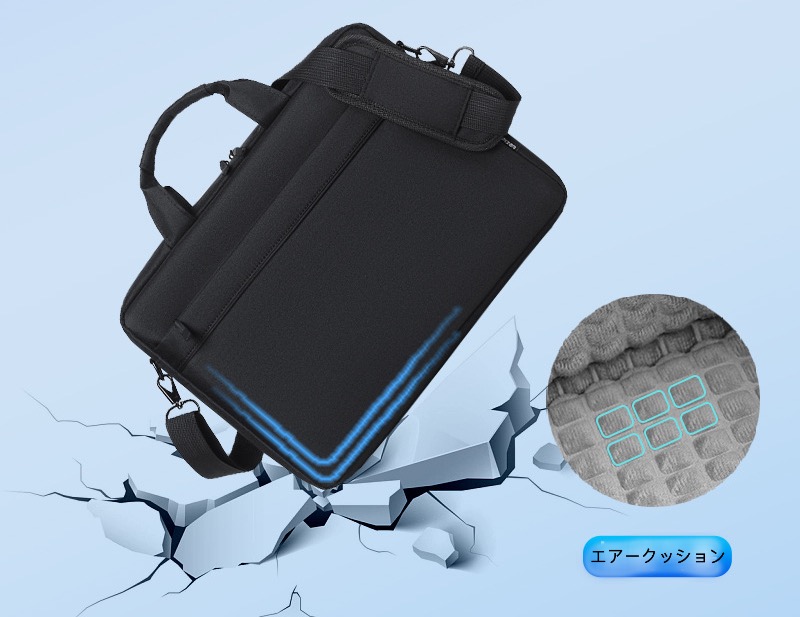キャリーオンバッグ 耐衝撃撥水加工パソコンケース１５インチ対応ビジネスバッグ