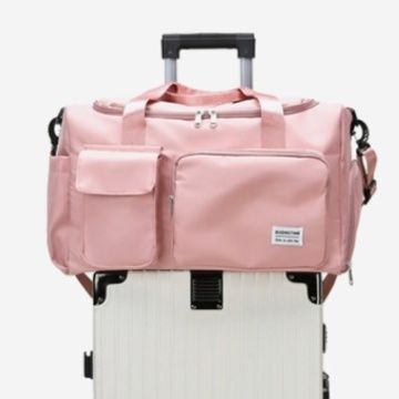 キャリーオンバッグ 多機能ポケット付き軽量旅行バッグ