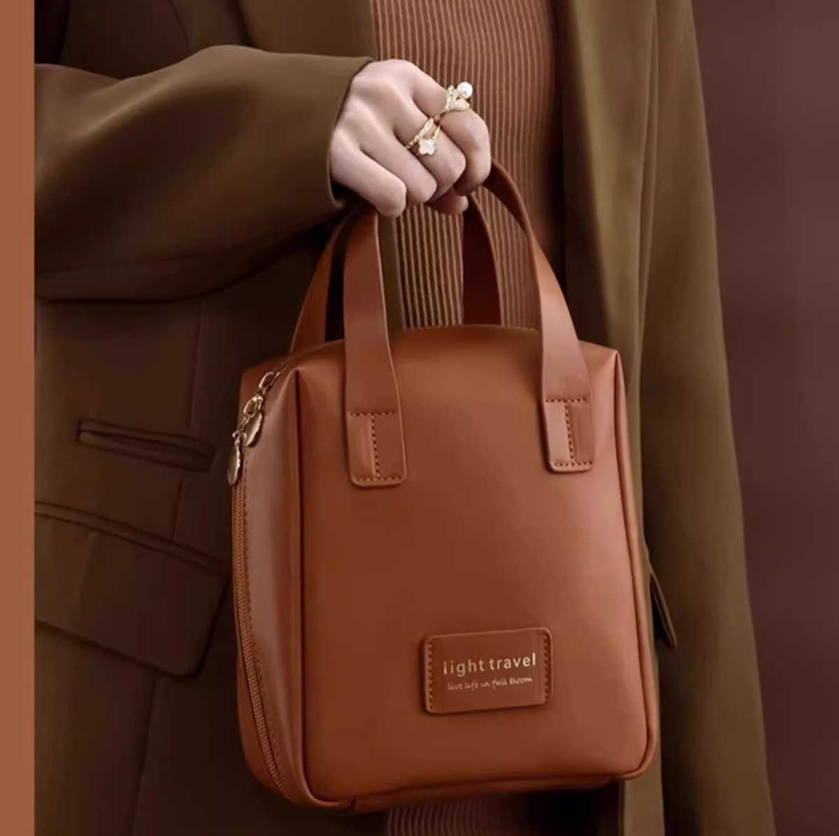 キャリーオンバッグ スマート収納 化粧ポーチ トート