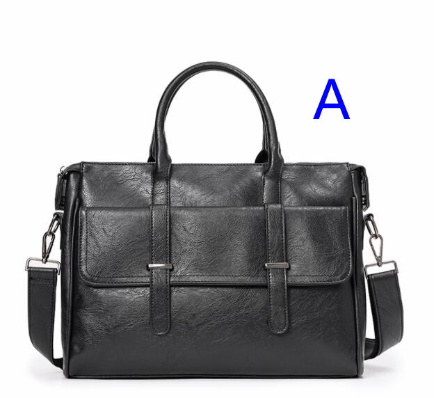 キャリーオンバッグ 男性用合成皮革ショルダー付きハンドバッグ