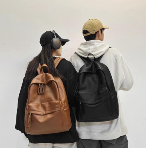 キャリーオンバッグ 男性用背負い鞄 合成皮革製多機能型