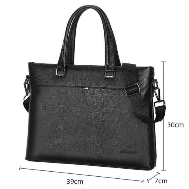 キャリーオンバッグ 男性用斜めがけショルダーバッグ合成皮革製ビジネス鞄