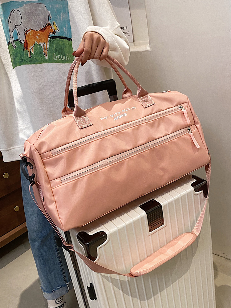 キャリーオンバッグ 多機能ポケット付き軽量旅行バッグ