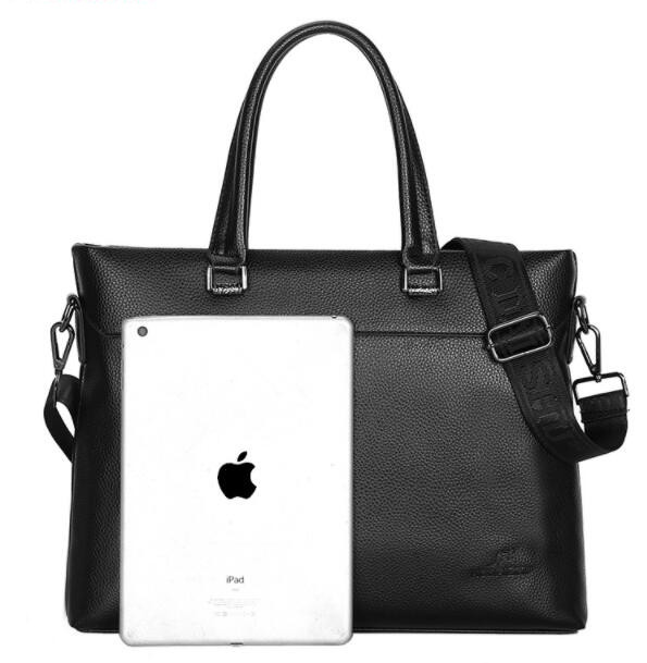 キャリーオンバッグ 男性用斜めがけショルダーバッグ合成皮革製ビジネス鞄