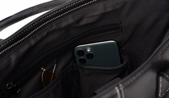 キャリーオンバッグ 男性用合成皮革ハンドバッグビジネス用手提げ鞄