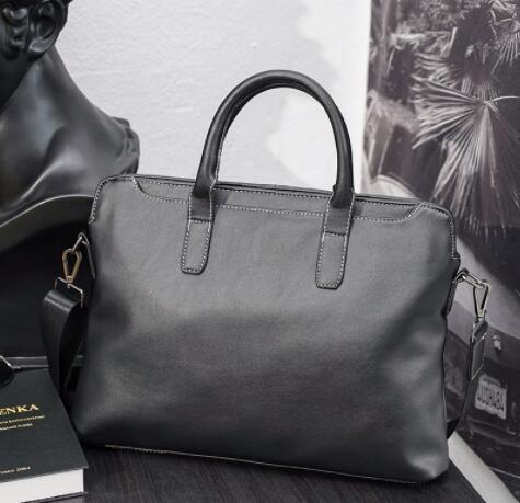 キャリーオンバッグ 男性用合成皮革ハンドバッグビジネス用手提げ鞄