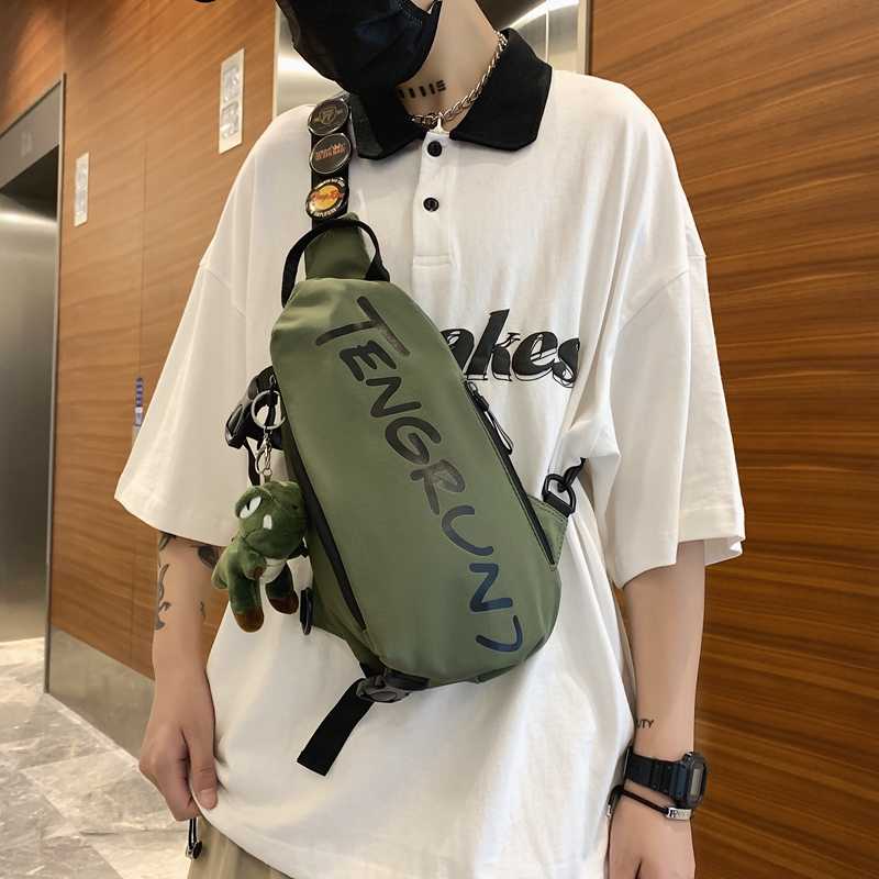 ボディバッグ ストリート風カジュアルショルダーバッグ