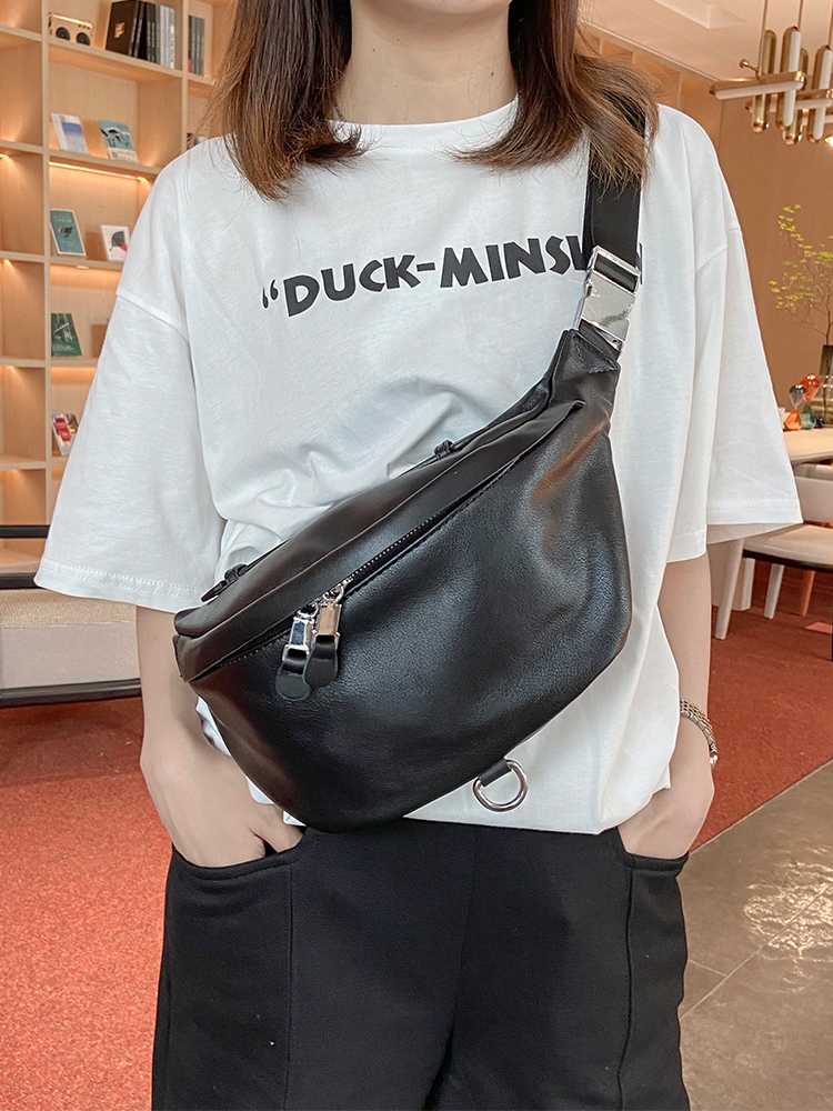 ボディバッグ シンプル曲線美ワンショルダー