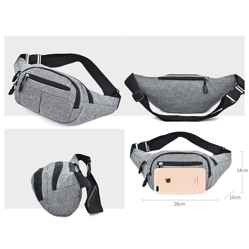 軽量防水ボディバッグ ウエストバッグ 男女兼用
