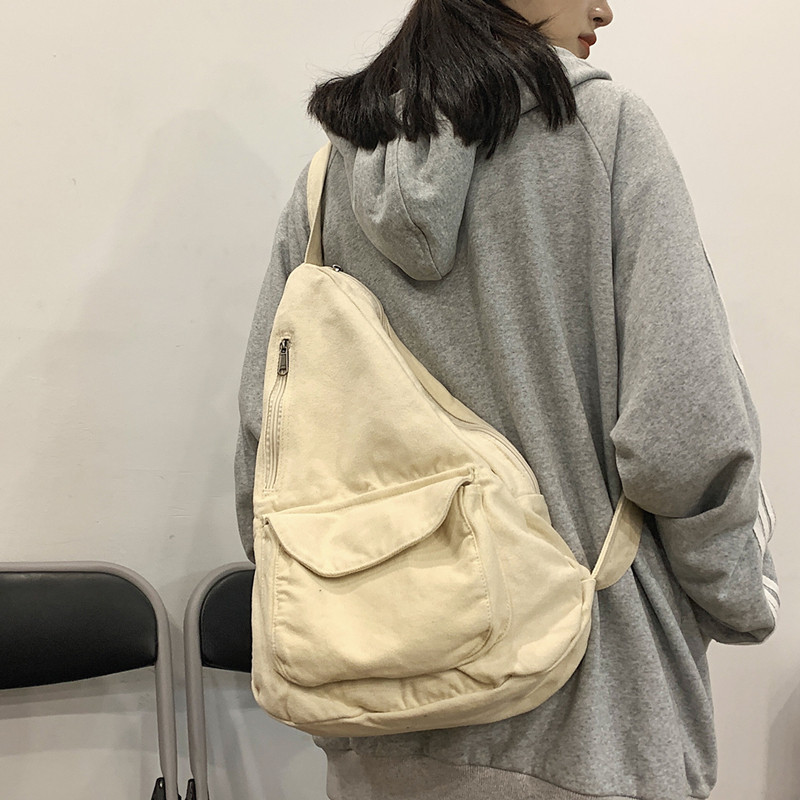 ボディバッグ 大容量多機能ポケット付きカジュアルボディバッグ