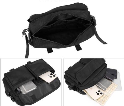 撥水加工斜めがけボディバッグ多収納