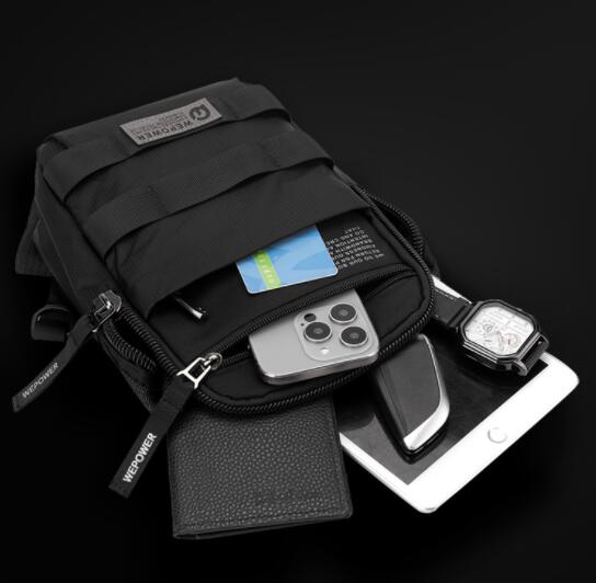 男性用撥水加工斜めがけボディバッグ