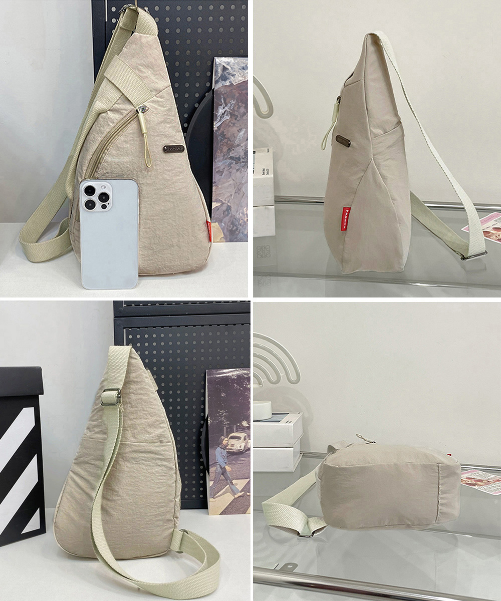 三角形デザイン ワンショルダーボディバッグ