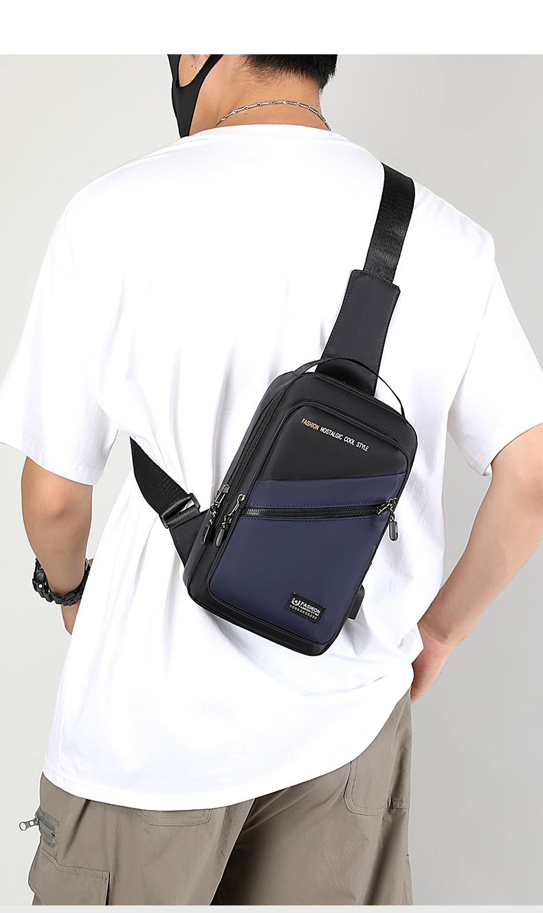 ボディバッグ スタイリッシュ斜め掛けワンショルダーボディバッグ