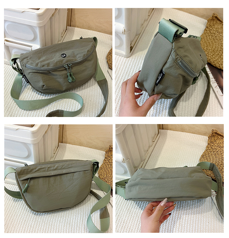 ボディバッグ シンプル半月形ワンショルダーバッグ