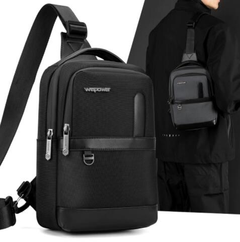 多機能ポケット付きワンショルダーボディバッグ