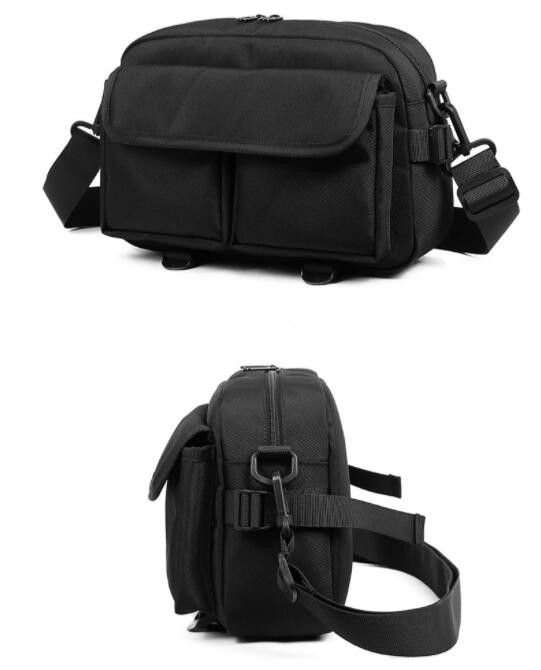 撥水加工斜めがけボディバッグ多収納