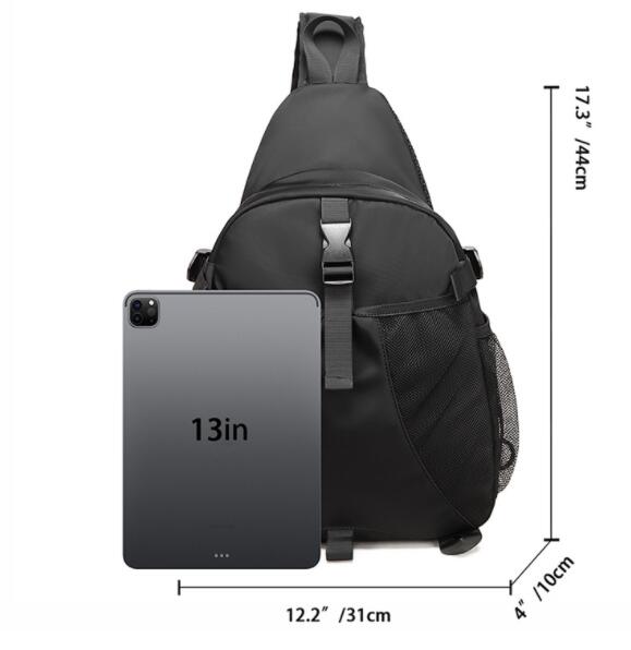 メンズ斜めがけボディバッグ大容量多機能