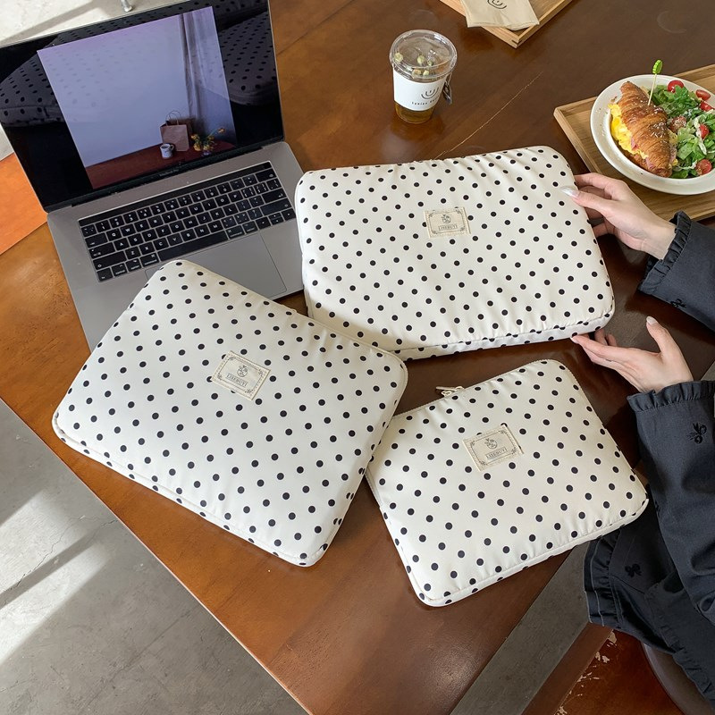 パソコンケース ハート柄たっぷりクッション入りパソコン収納ケース