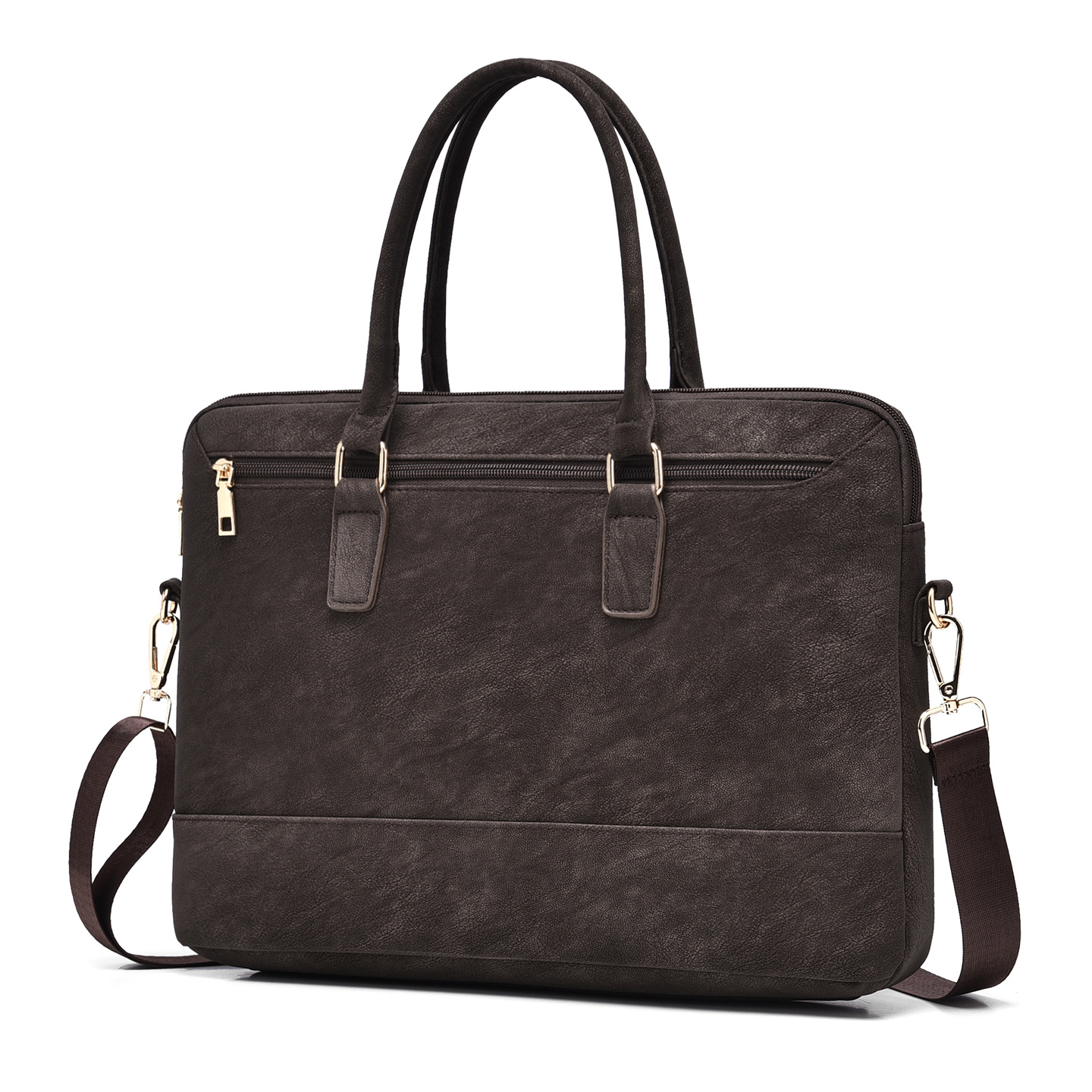 パソコンケース 上質合成皮革の二層式ビジネスパソコンケース