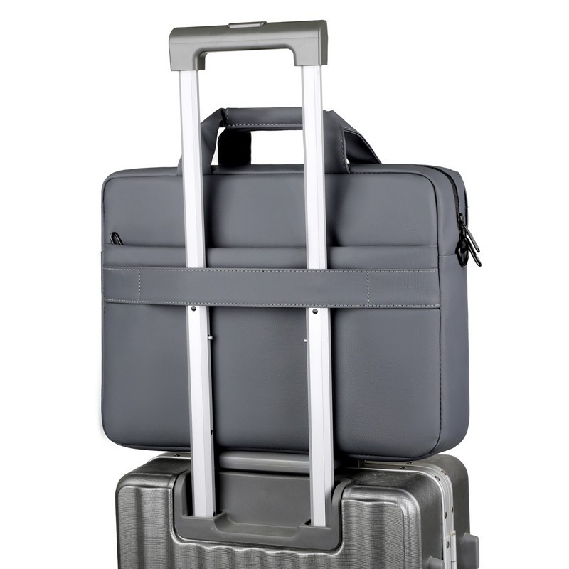 パソコンケース 多機能収納ビジネス用二層式パソコンバッグ