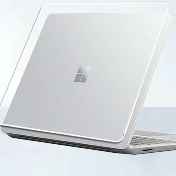  Microsoft Surface Laptop に対応したクリアのパソコンケース☆　上面と背面カバーでがっつり保護します