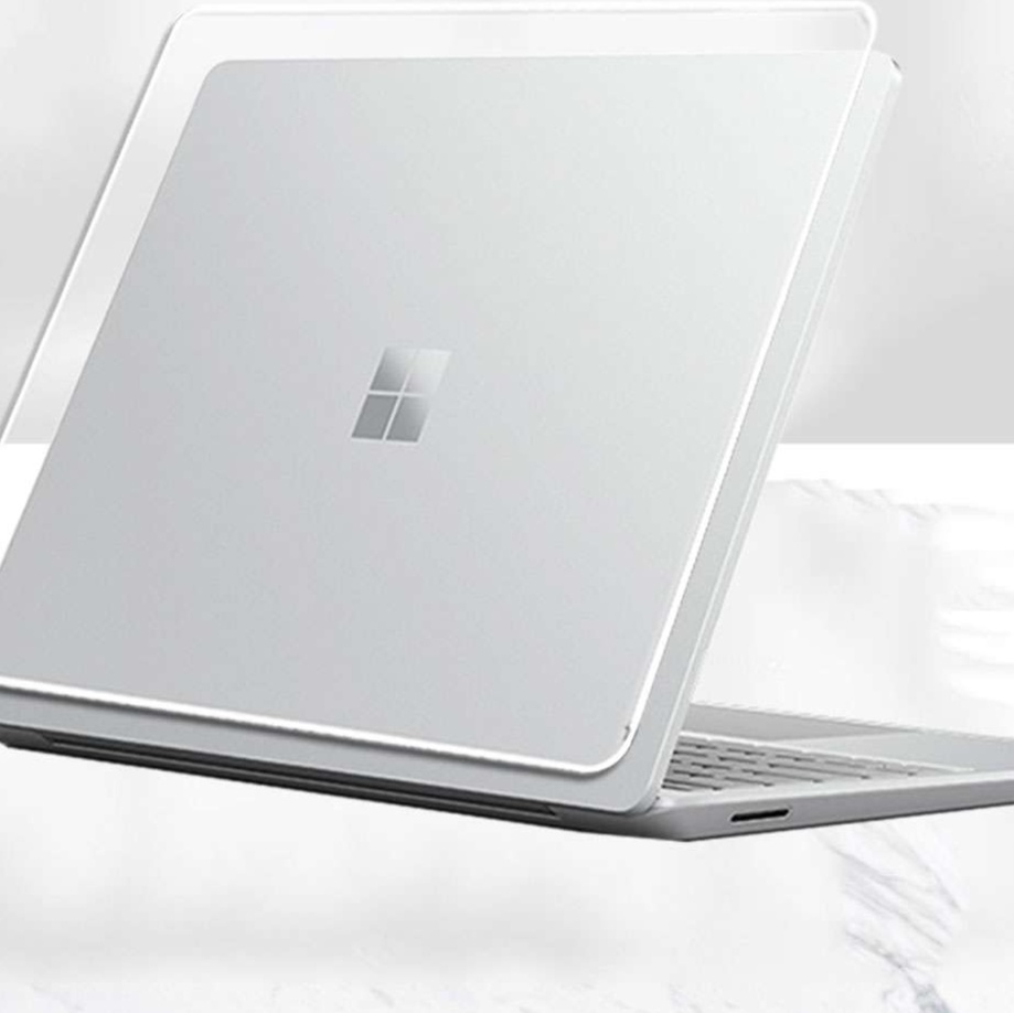  Microsoft Surface Laptop に対応したクリアのパソコンケース☆　上面と背面カバーでがっつり保護します