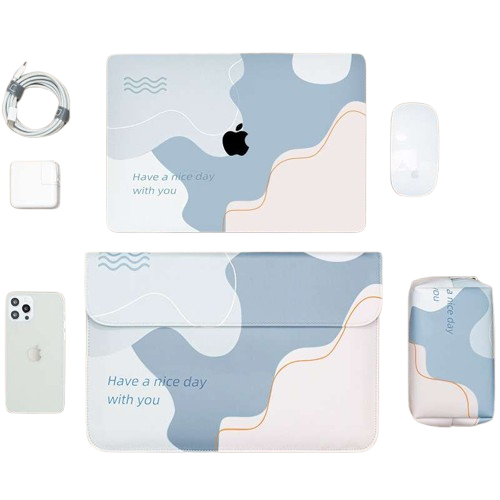 「Have a nice day」パソコンケース  Mac bookケース　薄型で軽い！