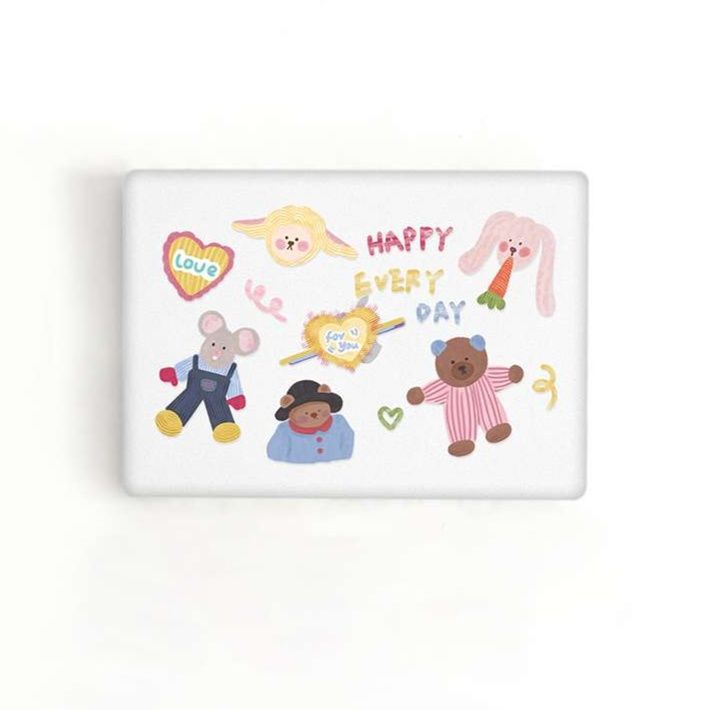 パソコンケース かわいい食べ物とカジュアル言葉のデザインケース