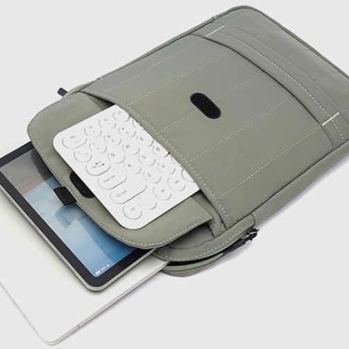 パソコンケース 縦型ステッチデザイン肩掛けパソコンケース