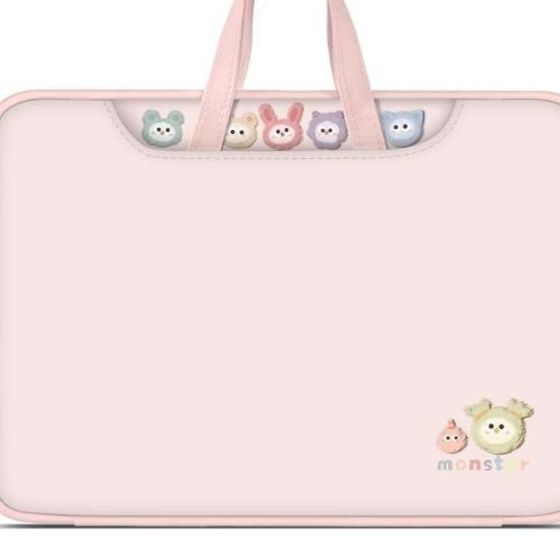 パソコンケース　小さいモンスターが可愛いパソコンケース☆学生さんに大人気