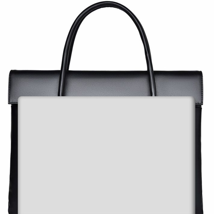 パソコンケース 上品ハンドル付きフラップ式パソコンケース