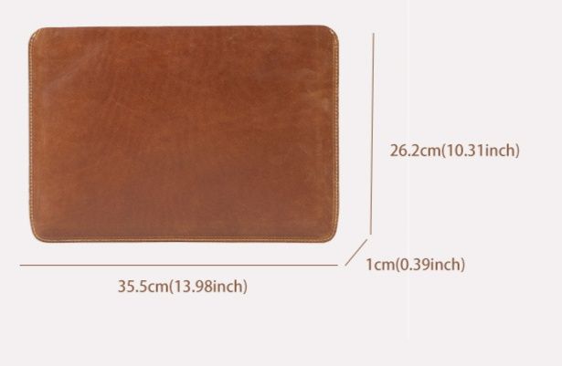 パソコンケース 本革仕立てのシンプルスリーブケース