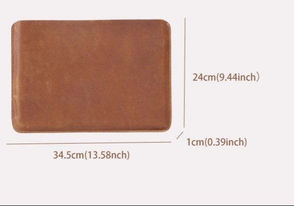 パソコンケース 本革仕立てのシンプルスリーブケース