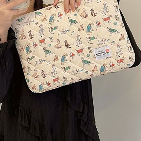 パソコンケース レトロ動物刺繍柄パソコン収納ケース