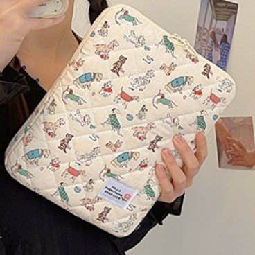 パソコンケース レトロ動物刺繍柄パソコン収納ケース