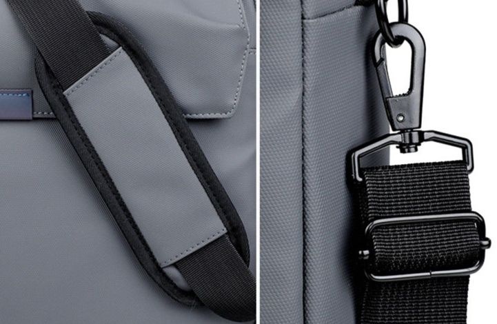 パソコンケース 多機能収納ビジネス用二層式パソコンバッグ