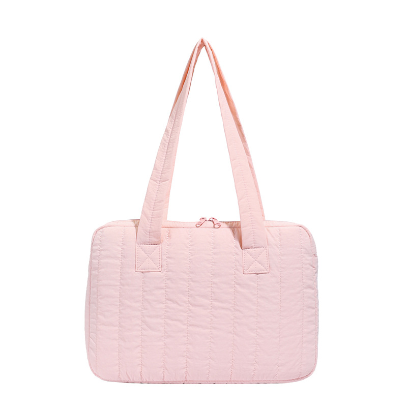 パソコンケース 縦型キルティングステッチ肩掛けパソコンケース