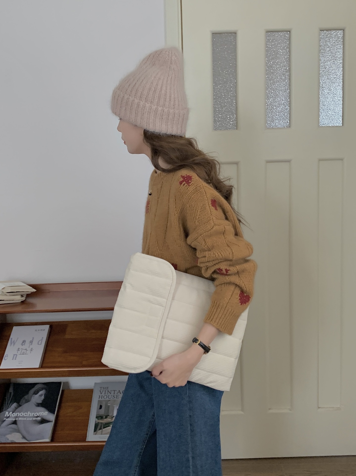 パソコンケース コーデュロイ生地の柔らか封筒型パソコンケース