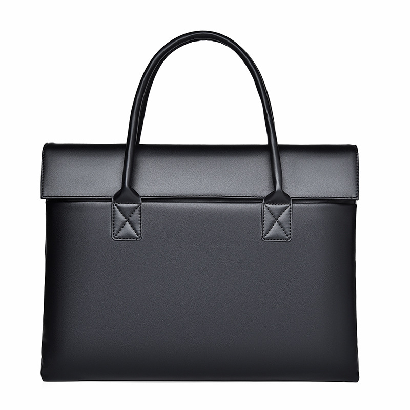 パソコンケース 上品ハンドル付きフラップ式パソコンケース