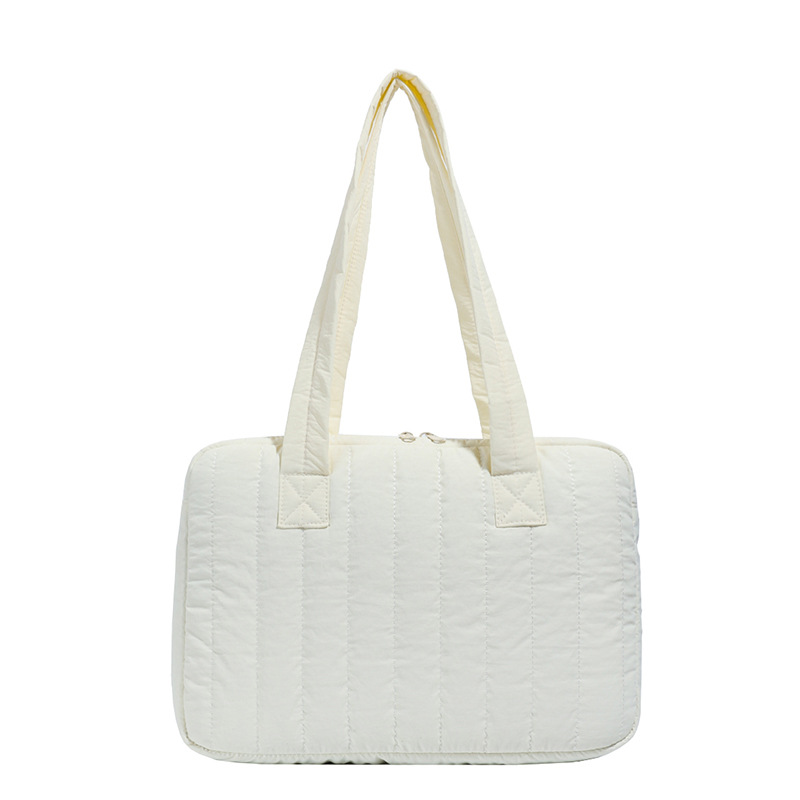 パソコンケース 縦型キルティングステッチ肩掛けパソコンケース