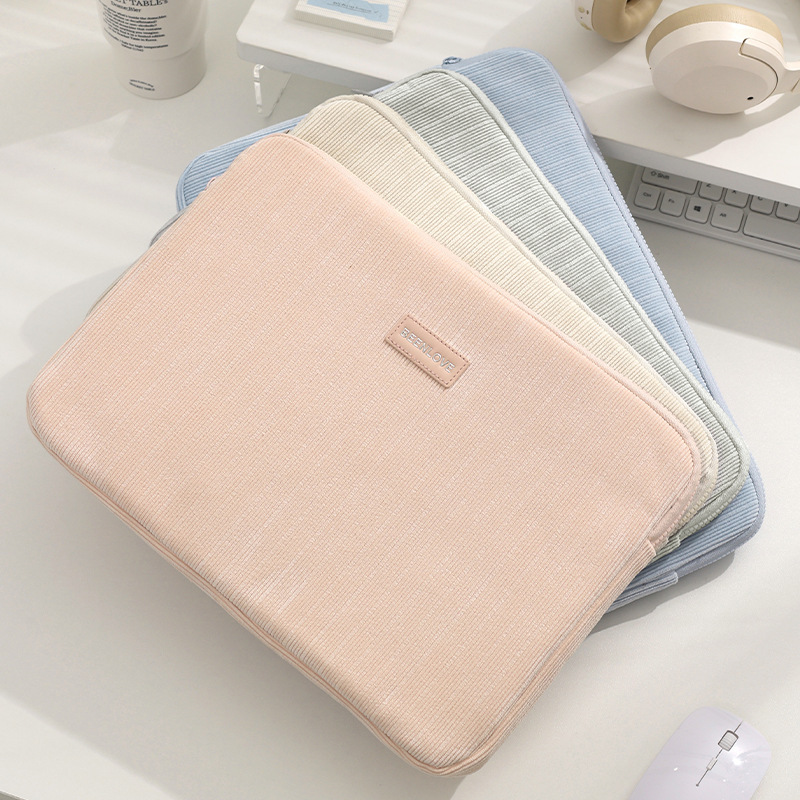 パソコンケース コーデュロイ素材の柔らか保護ケース