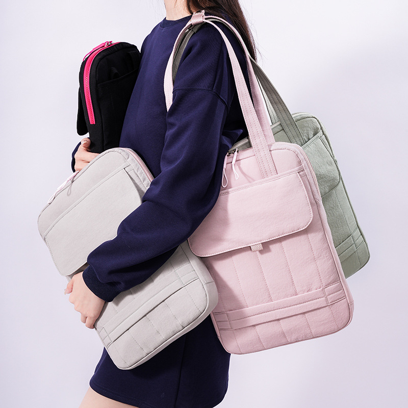 パソコンケース キルティングデザイン軽量パソコン収納バッグ