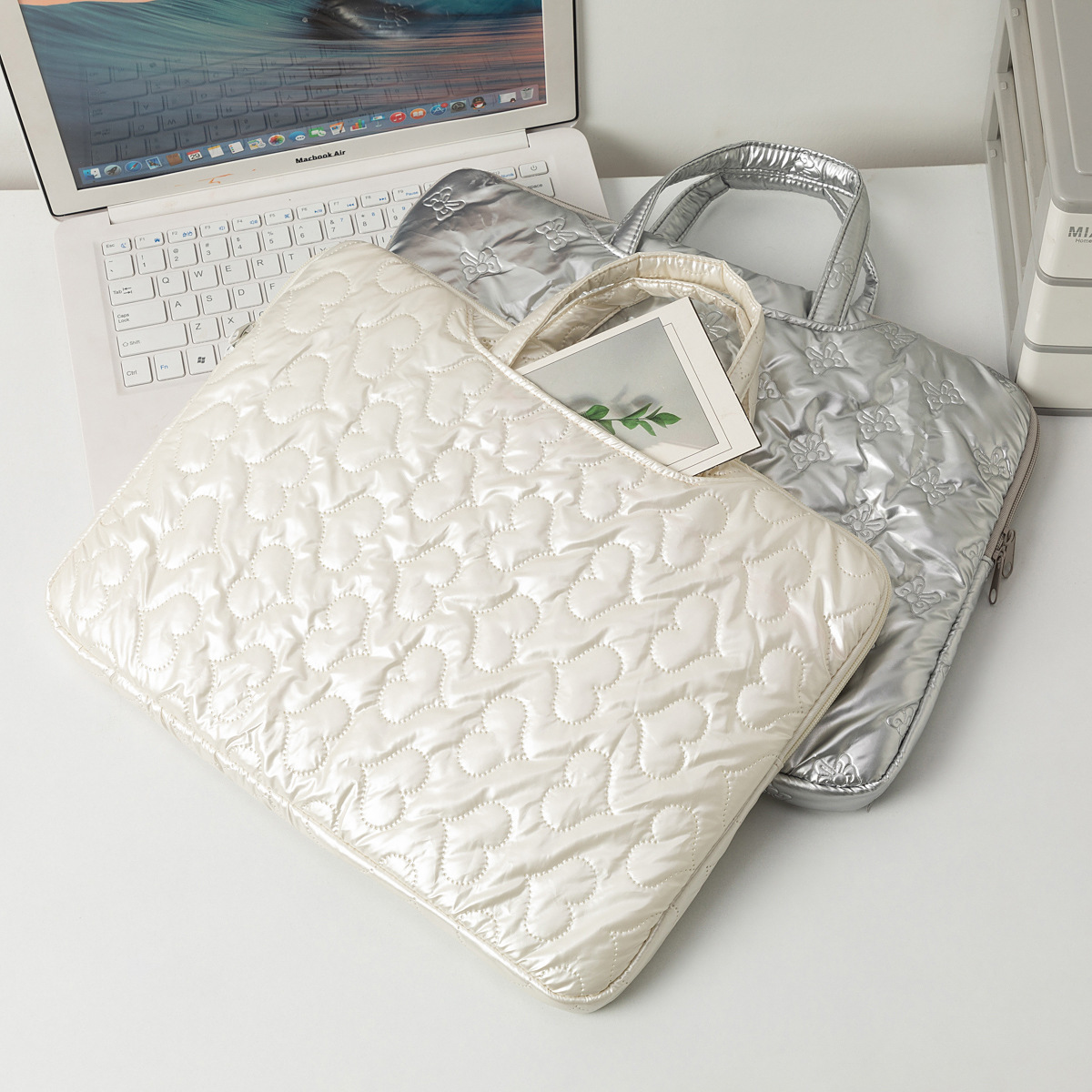 パソコンケース キルティング加工ふんわりクッションパソコンバッグ