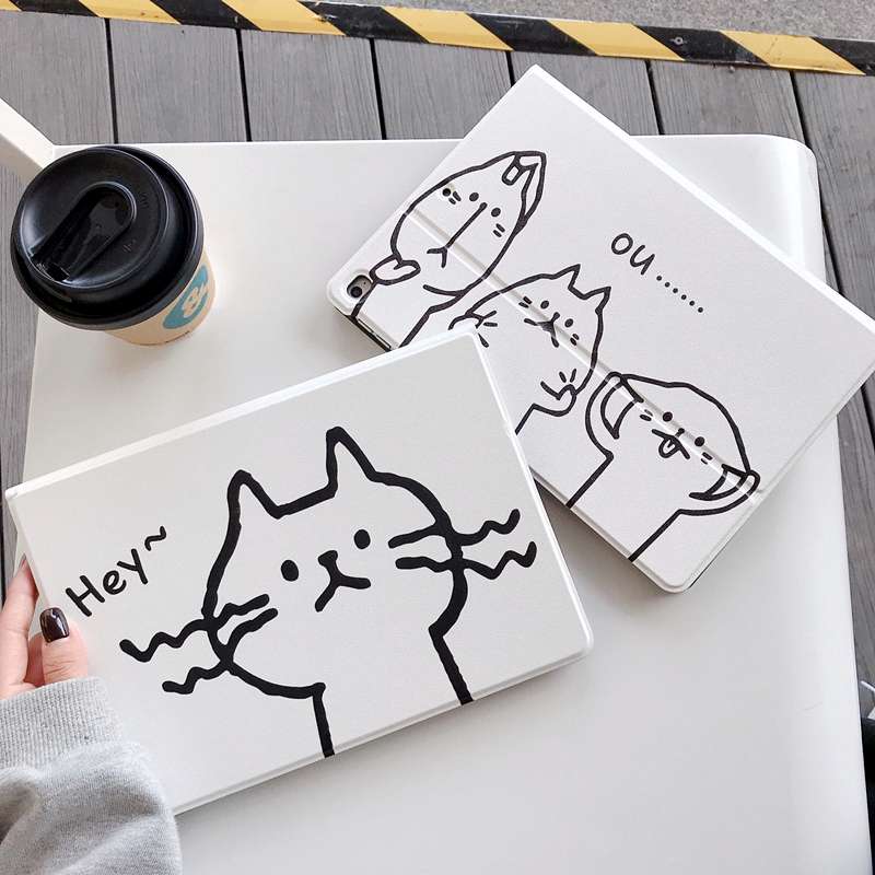 手書き風ねこちゃんパソコンケース