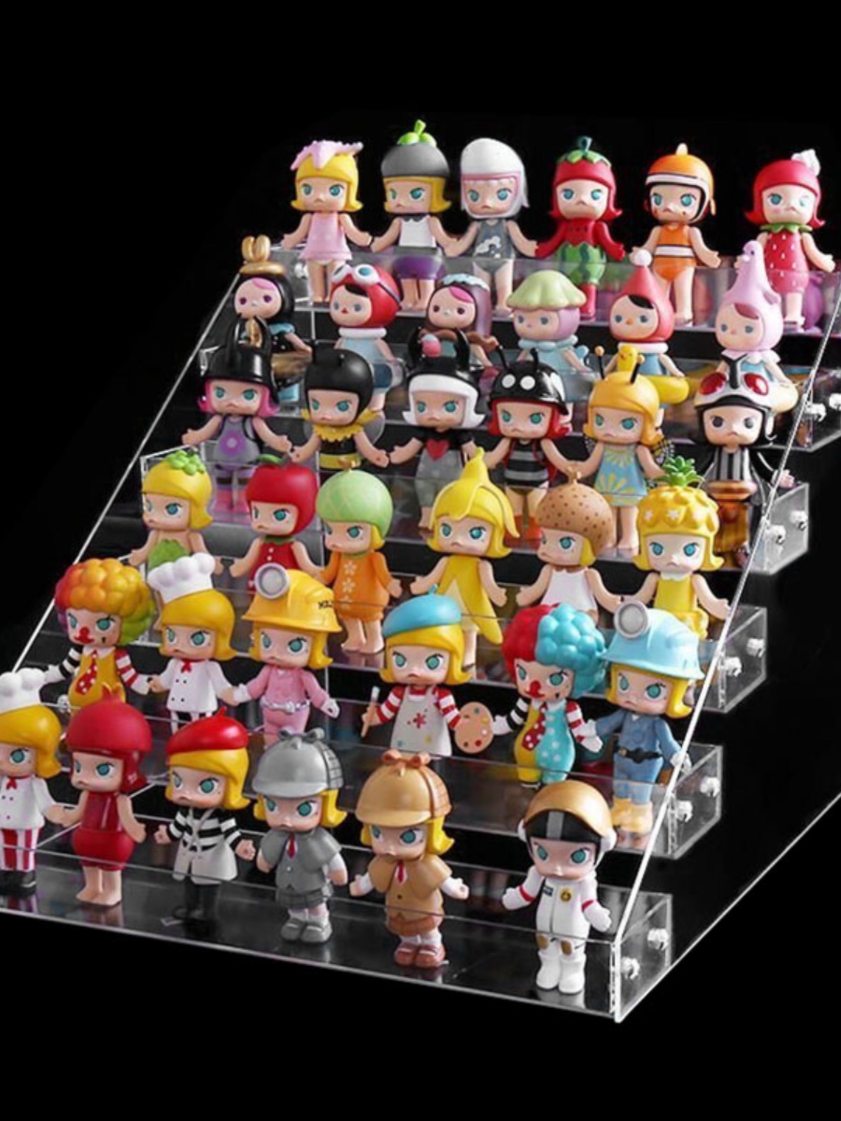 フィギュアケース 階段式ミニフィギュア展示台