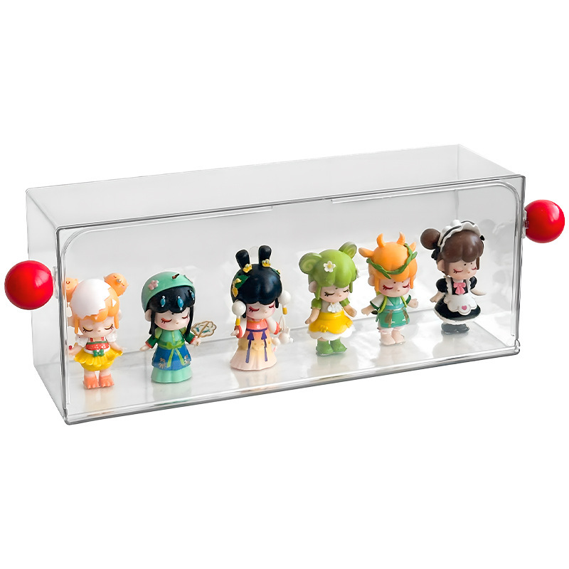 フィギュアケース 小型 透明二段式小型フィギュア収納展示箱