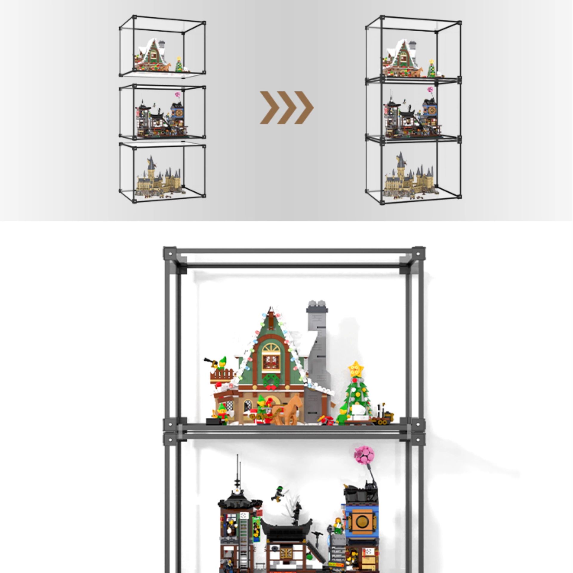 フィギュアケース コレクションタワー 大型マルチ展示棚