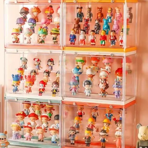フィギュアケース 積み重ね可能な小型コレクション棚
