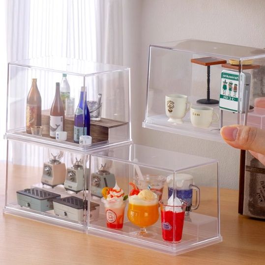フィギュアケース 積み重ね可能な小型展示ケース